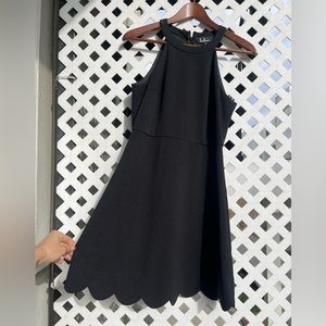 Lulu’s Mamacita Black Halter Skater Dress